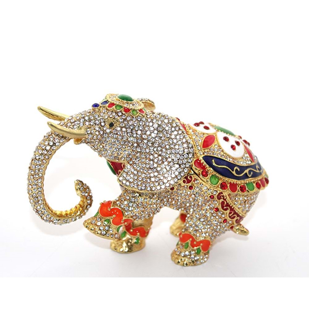 Swaroski Taşlı Tekli Fil Figürü Alk1886