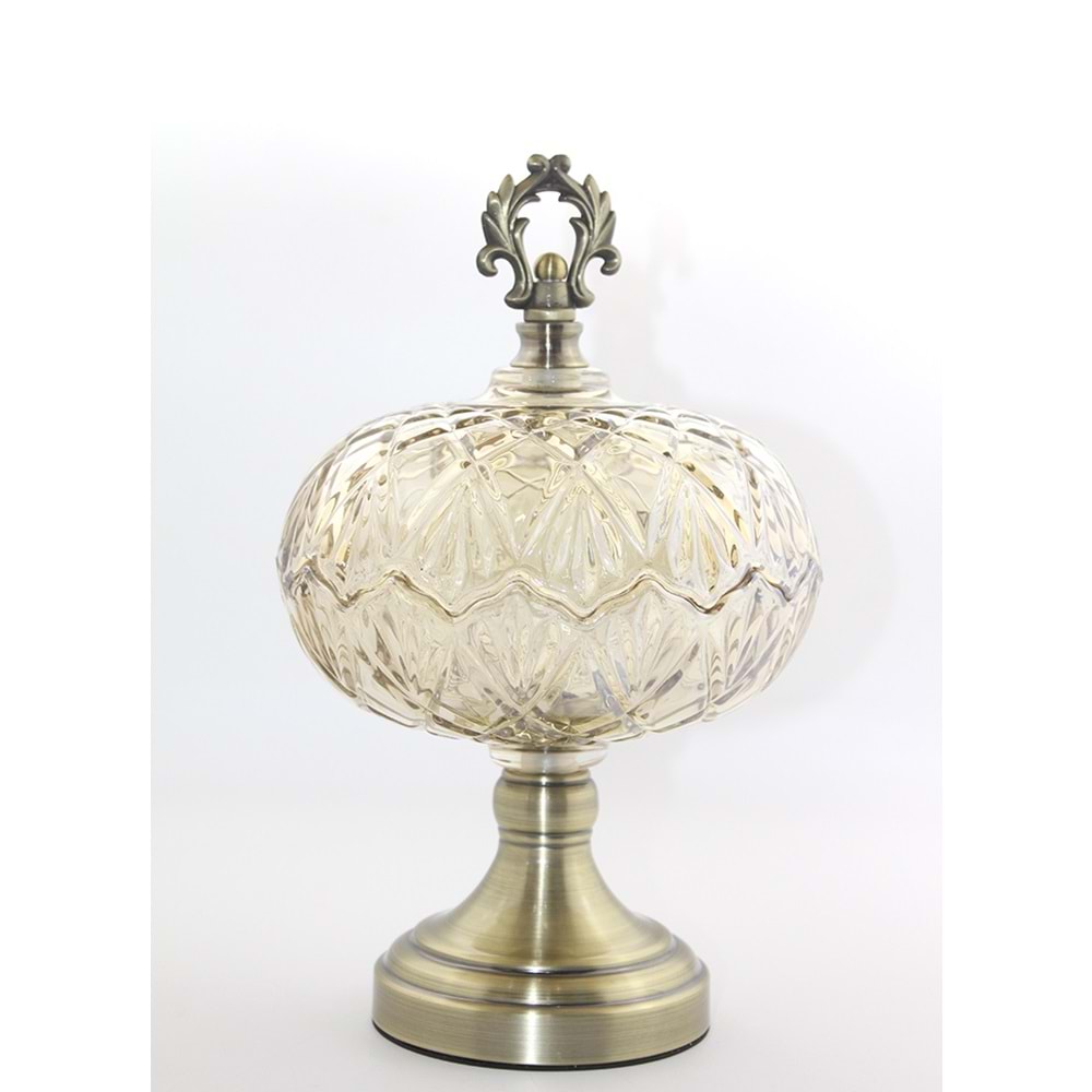 Kapaklı Cam Şekerlik Alk3158