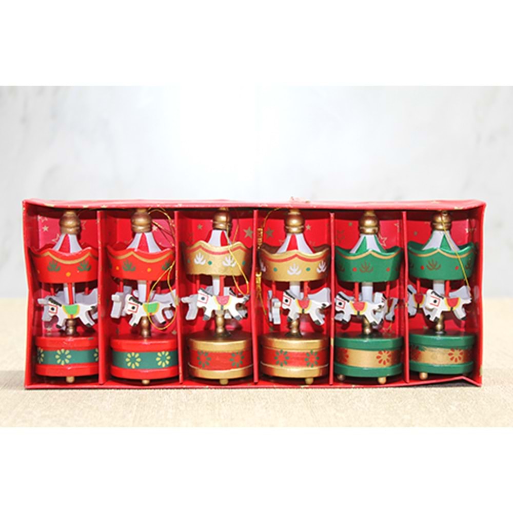 Ahşap 6'Lı Dekoratif Atlı Karınca Alk4395