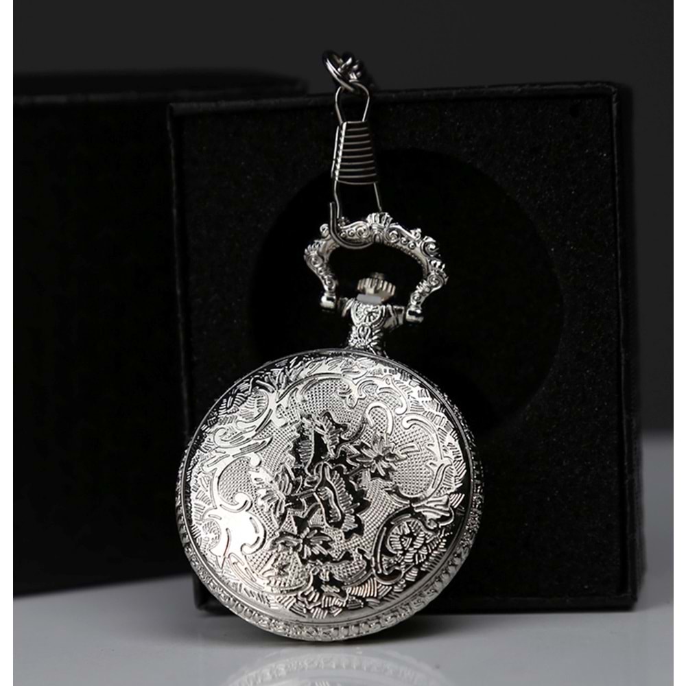 Özel Kutulu Dad (Baba) Gümüş Köstekli Saat Alk4673