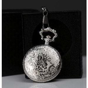 Özel Kutulu Gümüş Köstekli Saat Alk4685