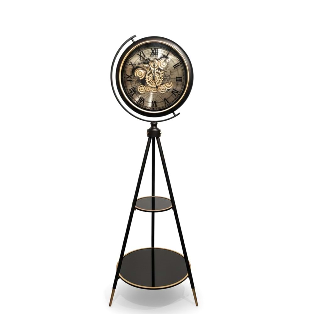 Özel Tasarım Metal Ayaklı Çarklı Saat Alk4837