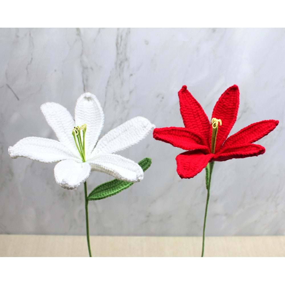 El Örgüsü Zambak Çiçeği Alk4970