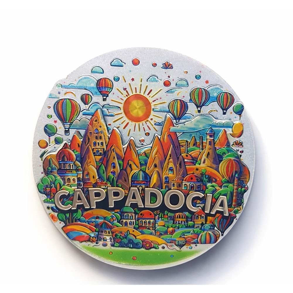 Kapadokya Temalı Silikon Buzdolabı Magneti Alk5046