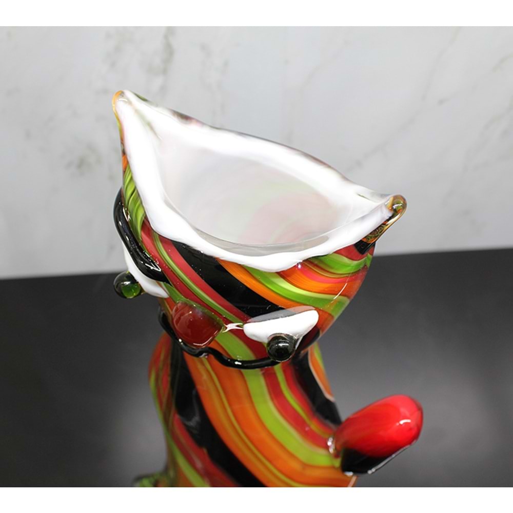 Murano Cam Kedi Saksılık Alk5189