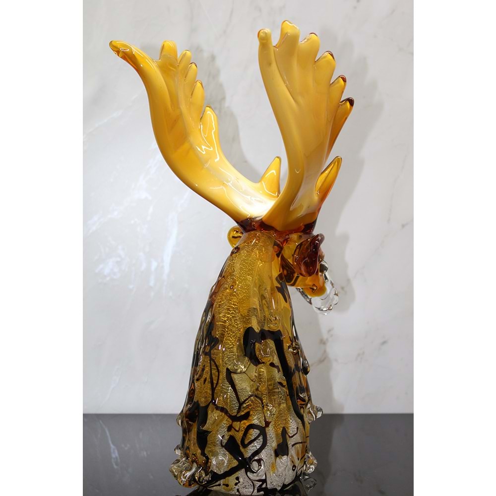Murano Cam Geyik Büstü Alk5227