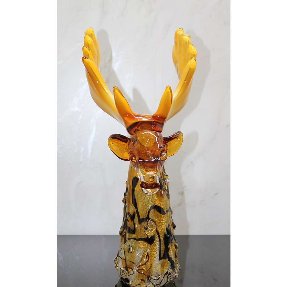 Murano Cam Geyik Büstü Alk5227