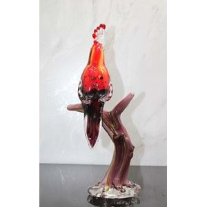 Murano Cam Papağan Figür Alk5241