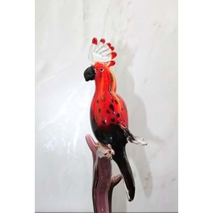 Murano Cam Papağan Figür Alk5241