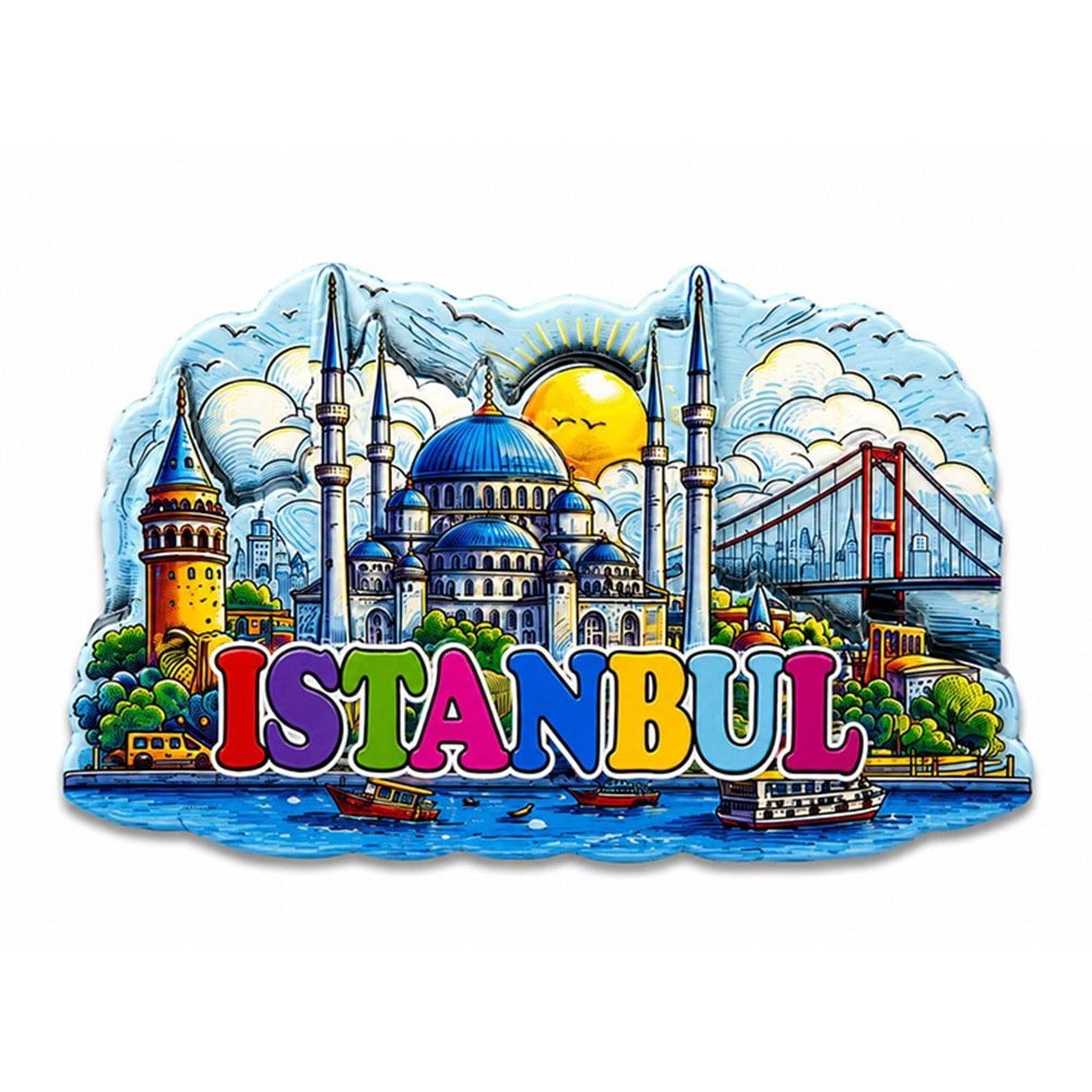İstanbul Temalı Silikon Buzdolapı Süsü Magnet Alk5374