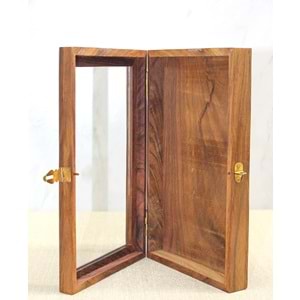 Maun Ağaç İşlemeli El Yapımı Saklama Kutusu H01