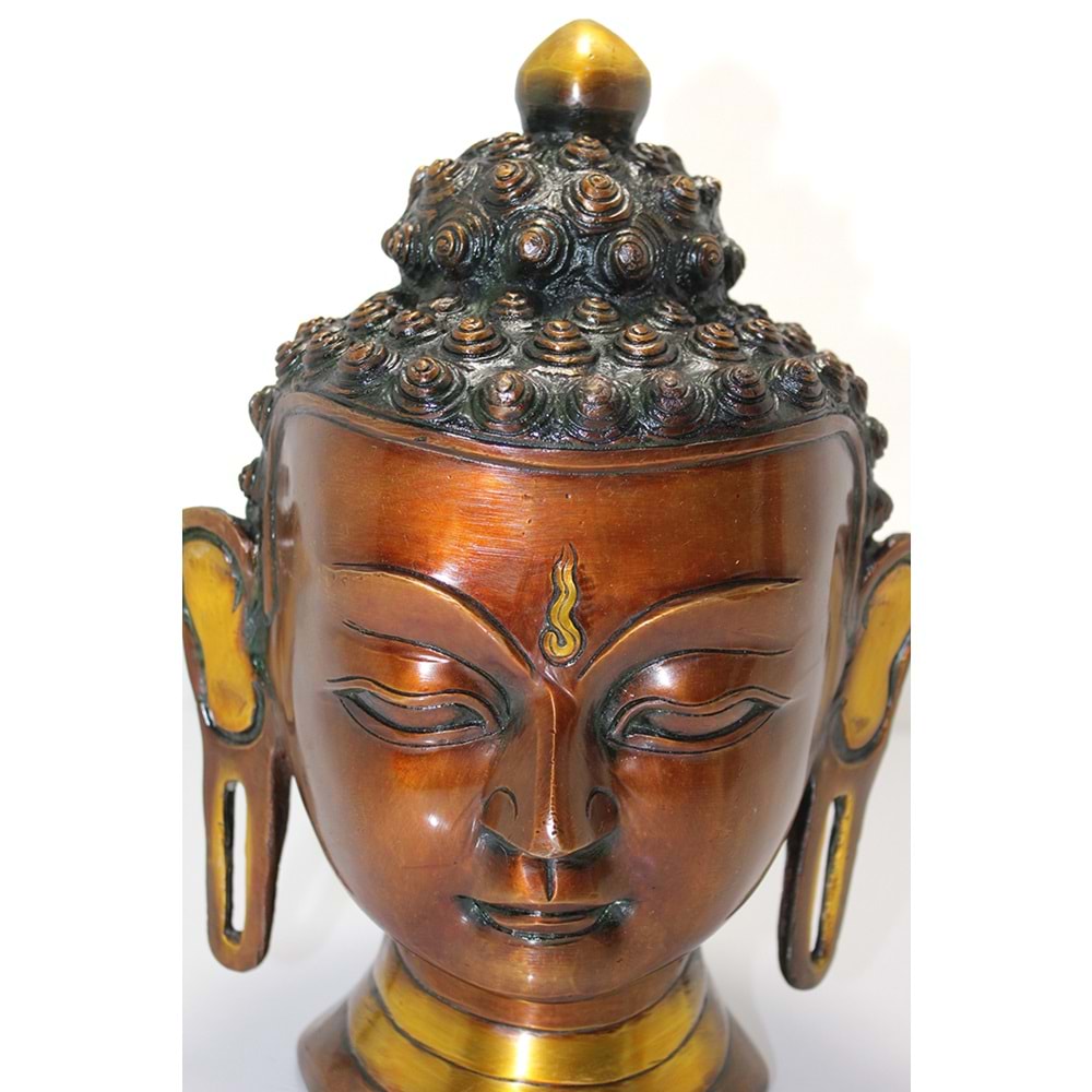 Metal Buda Büstü Biblosu 30 Cm KSK265