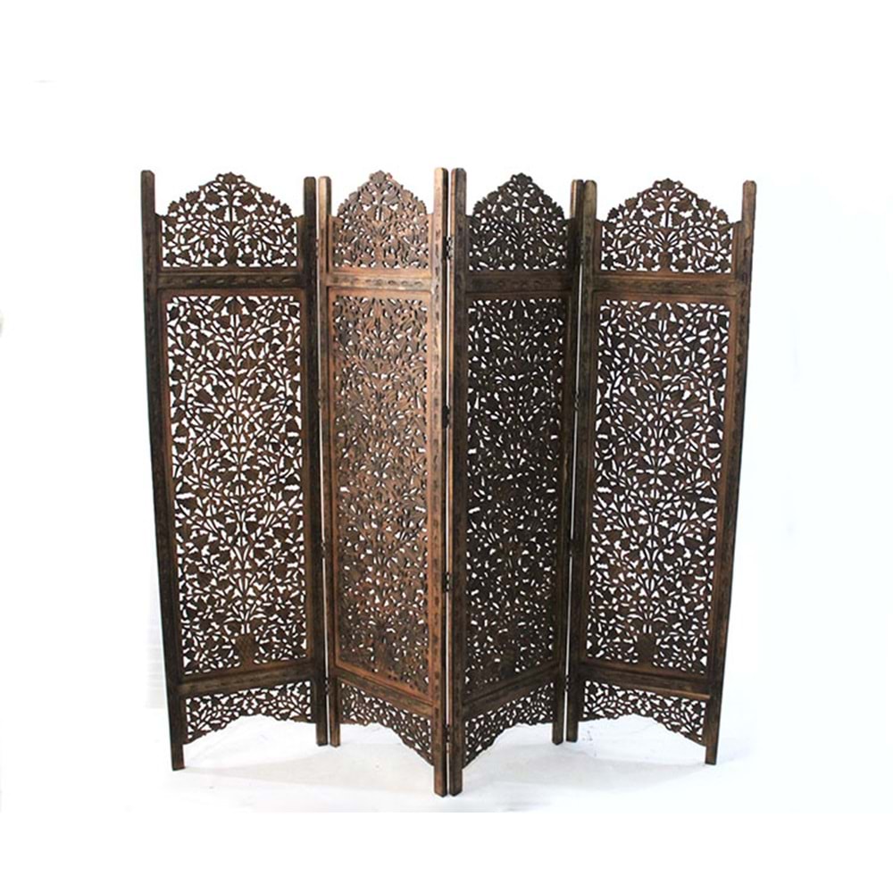 Ahşap Eskitme El Oyması Paravan NO:FF