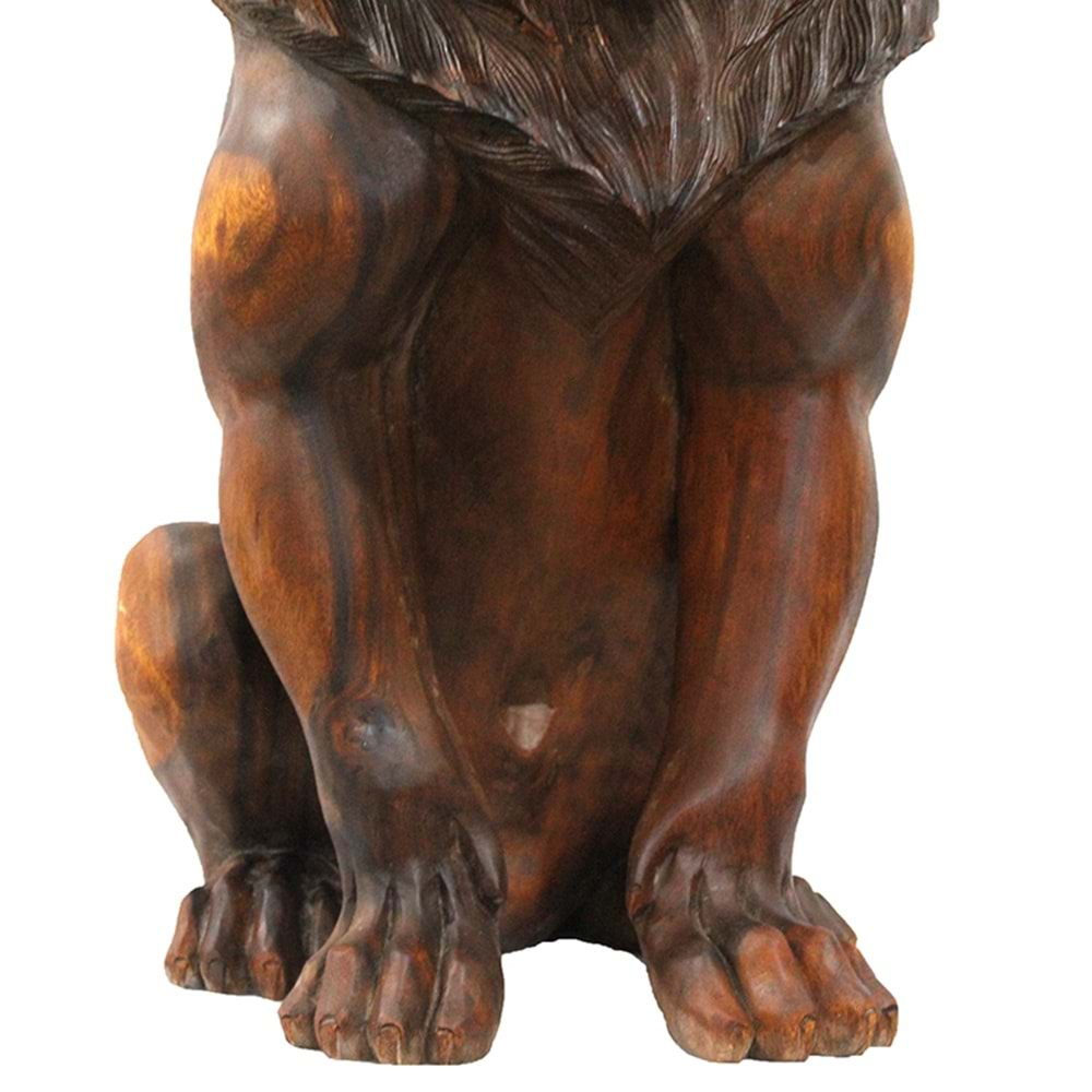 Ahşap Aslan Figürü 80 cm ST00040